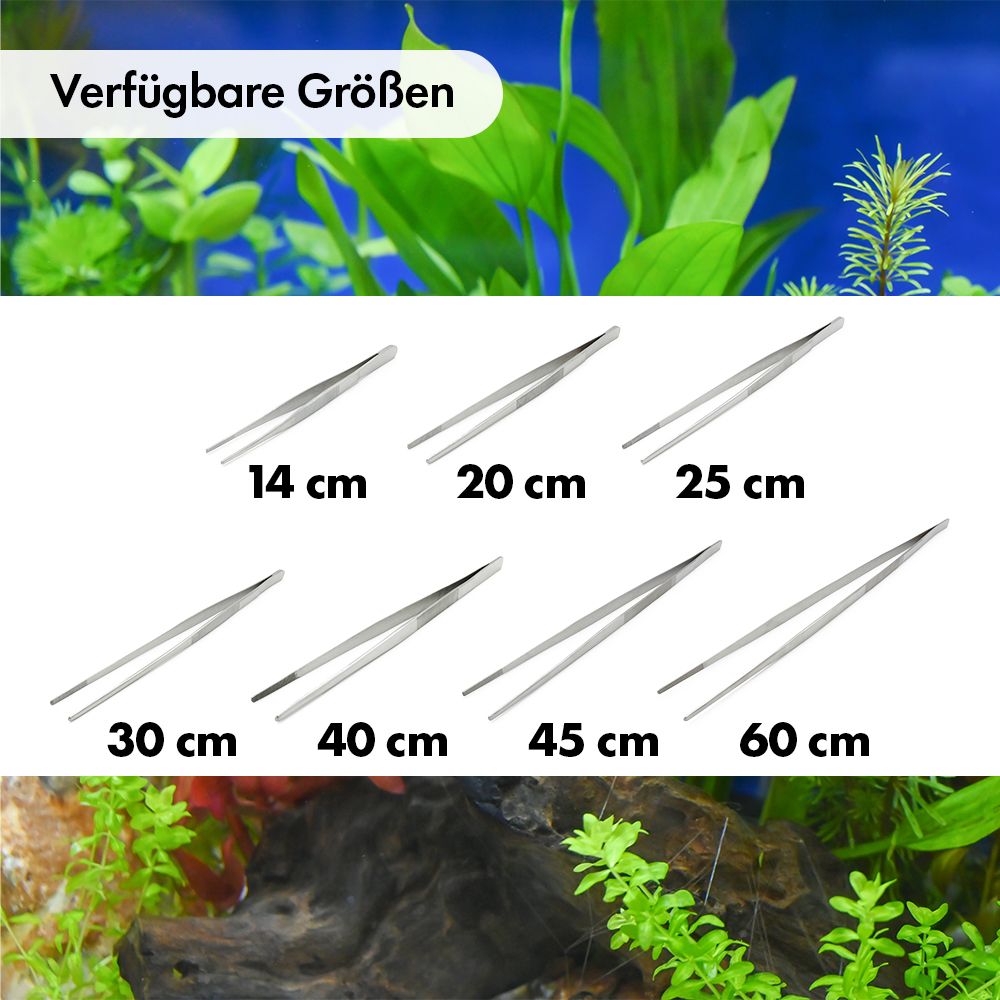 Edelstahl Futterpinzetten - gerade